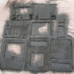 Flat krylon black paint applied on insides