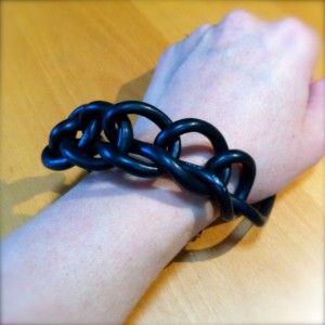 Firewire cable bracelet attempt. 