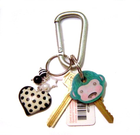 Keys on a keychain