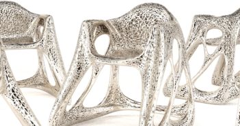 Tuesday Sweep: 27 March 2018 silver chairs with a magnified-bone looking texture.