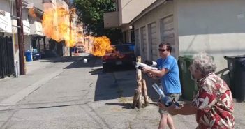 Not-A-Flamethrower testing