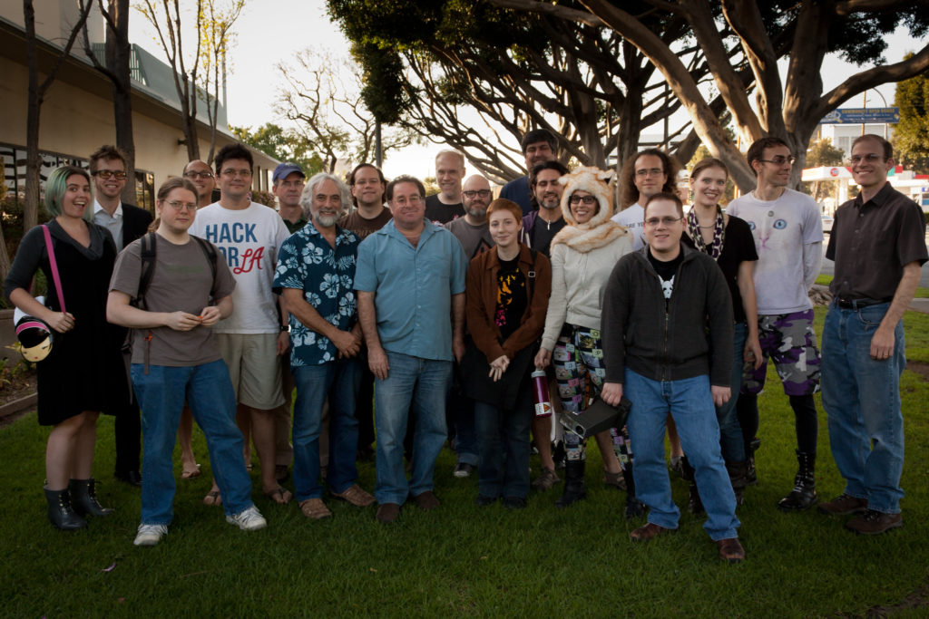 CRASH Space members gathered outside the Veterans Center in Culver City following the 2014 Annual Meeting