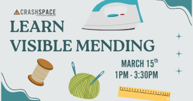 3/15 Class – Learn Visible Mending