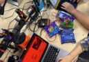 Participants work on games during the jam.