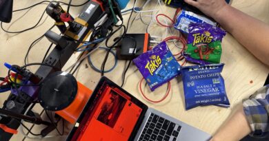 Participants work on games during the jam.