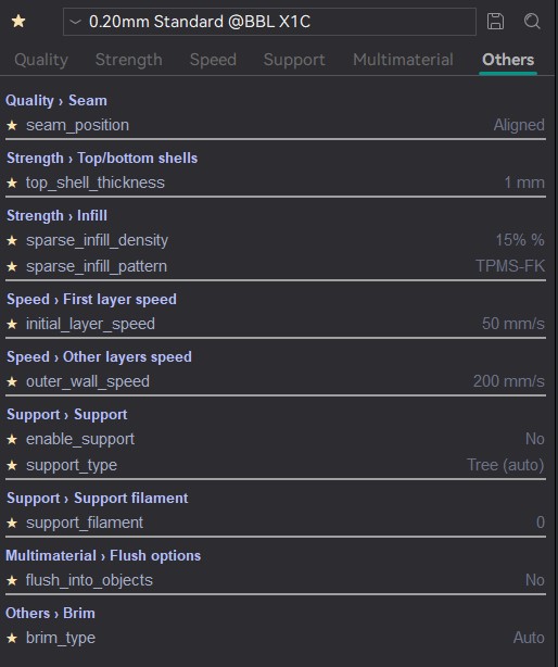 Favorites panel window