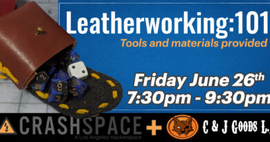 Leatherworking 101 Class – 6/26 Leatherworking 101 Class – 6/26