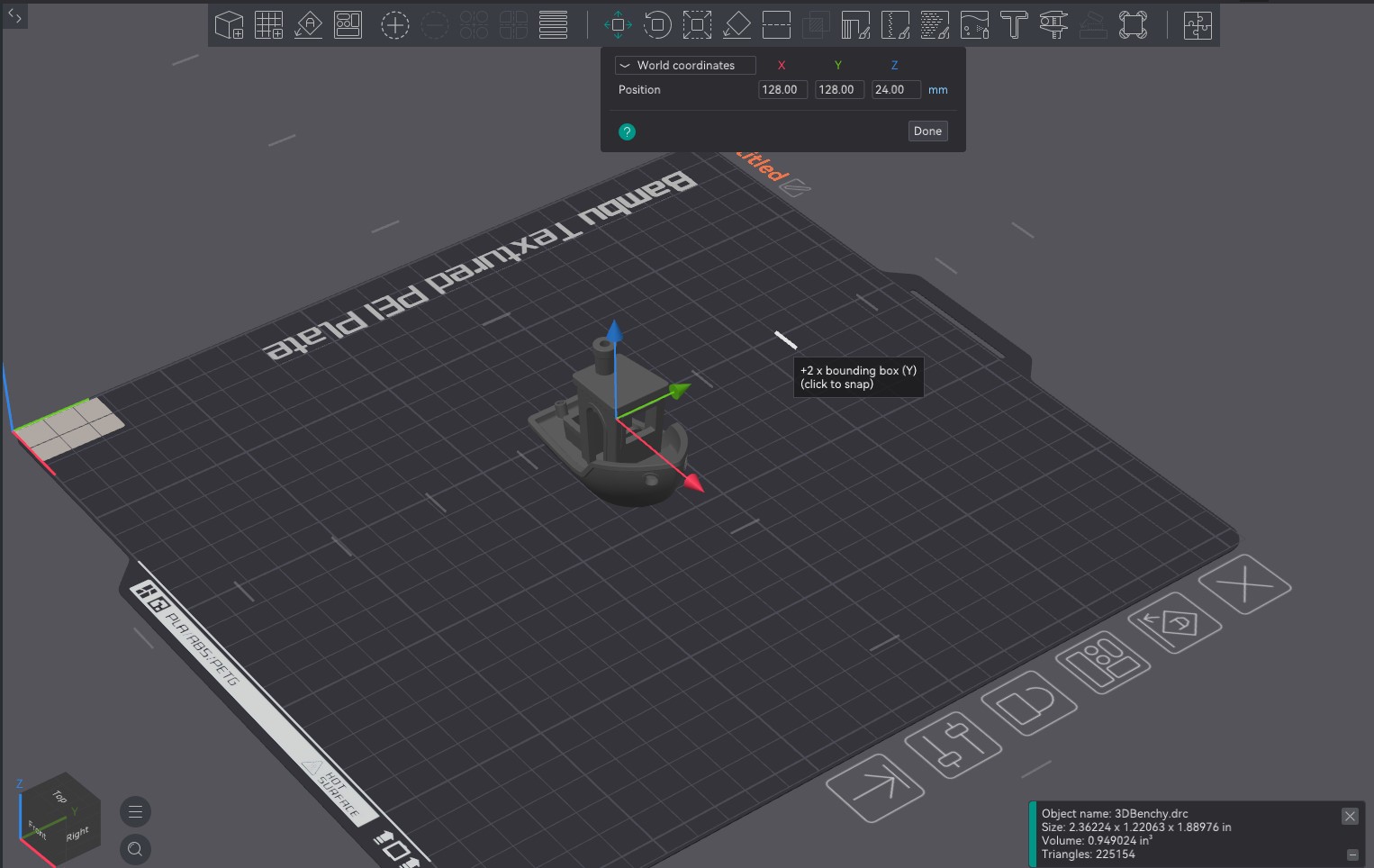 Bounding box snap ticks showcase